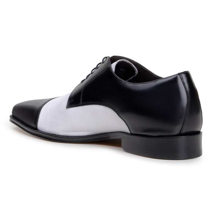 Belvedere Alexander Black & White Leather Oxford