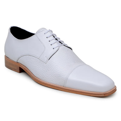 Belvedere Alexander White Ostrich Leather Luxury Shoe