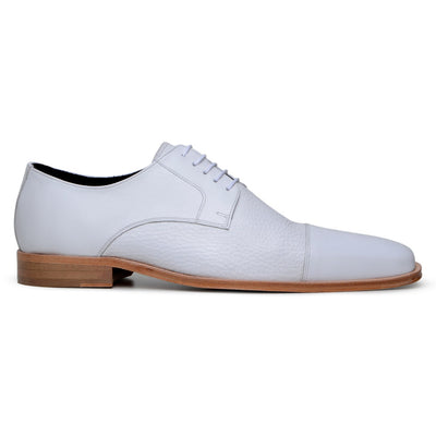 Belvedere Alexander White Ostrich Leather Luxury Shoe