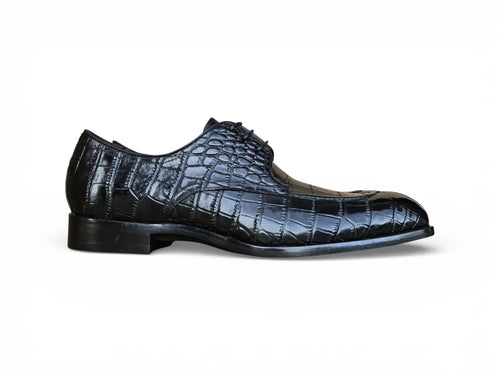 Carrucci Allen II Derby: Embossed Split Toe Leather Shoe