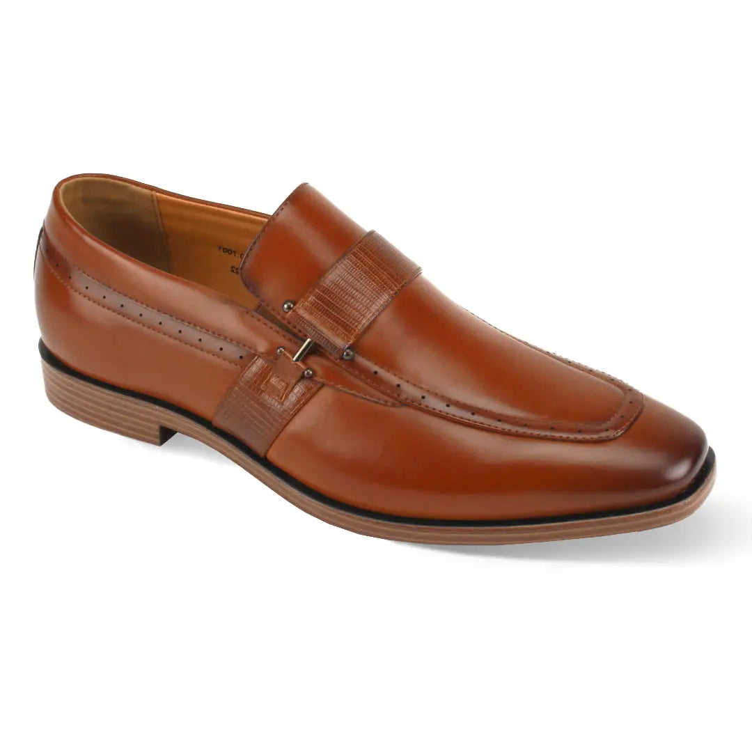 Antonio Cerrelli 7001 Loafer Dress Shoes in Cognac #color_ Cognac – SuitUSA