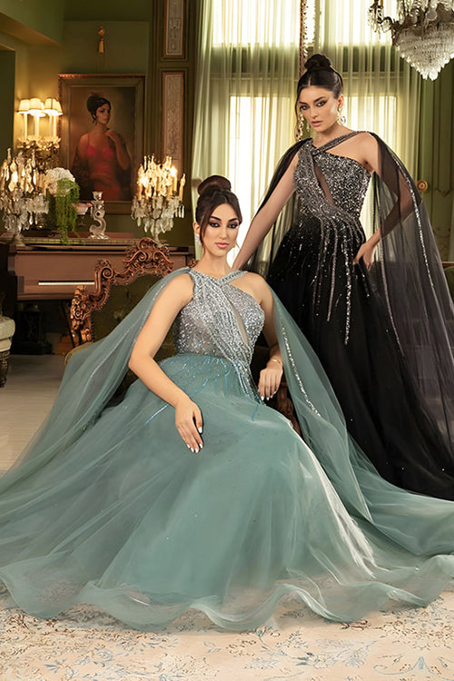 Formal Dress Midriff Cutout A-Line Prom Gown By Royal Queen RQ8188