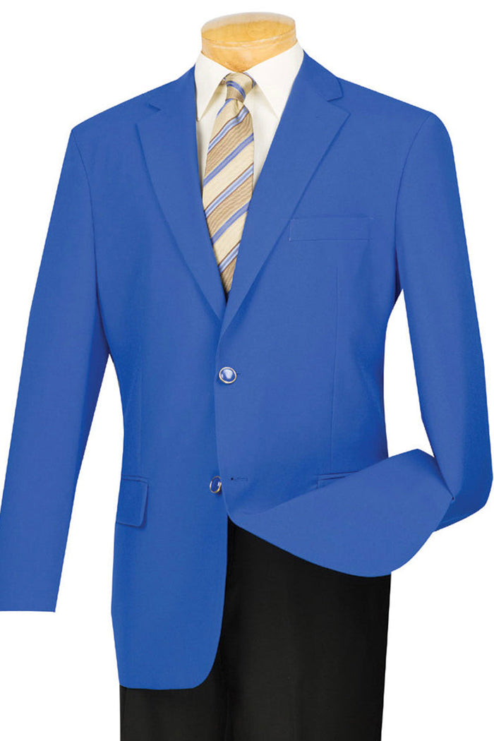 Mens 2 Button Poplin Dress Blazer in Red by Vinci