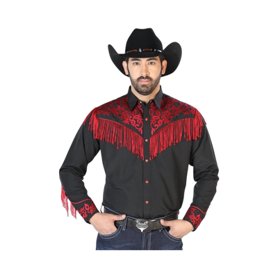 Camisa Vaquera Bordada El Señor de los Cielos