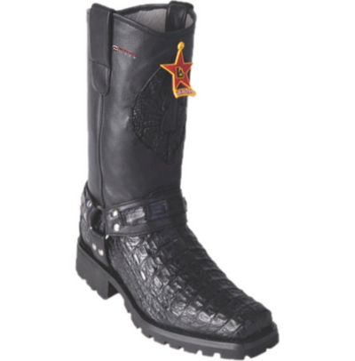 Men’s Los Altos Smooth Caiman Biker Boots