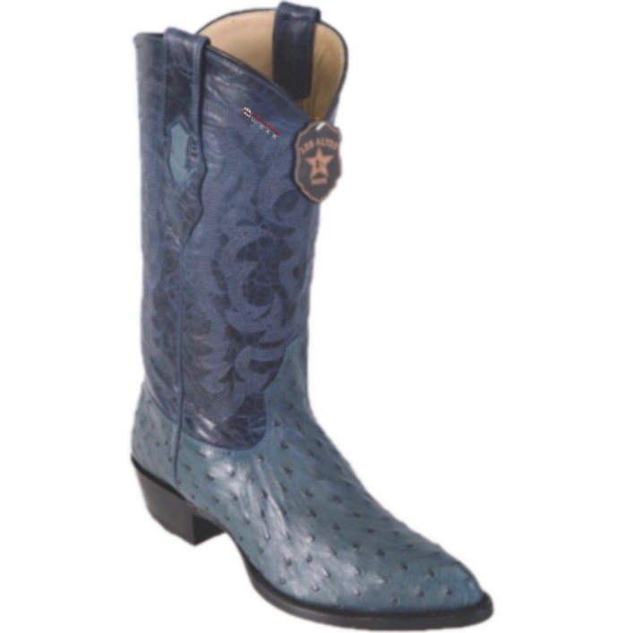 Men’s Los Altos Ostrich Boots J Toe (ButterCup/Cognac/Blue Jean)