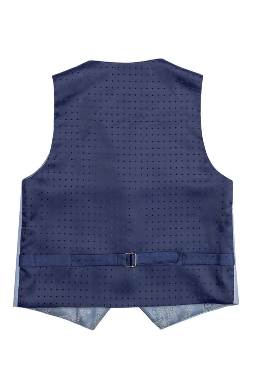Liam Kids Powder Blue Suit (5-Piece Set) by BLACKTIE