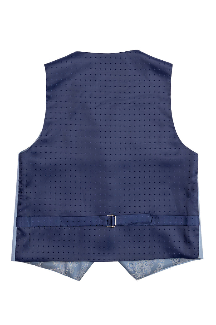 Liam Kids Powder Blue Suit (5-Piece Set) by BLACKTIE