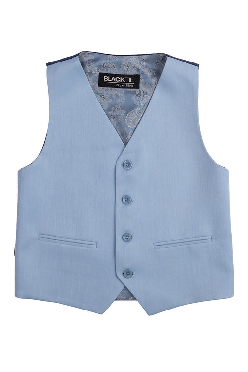 Liam Kids Powder Blue Suit (5-Piece Set) by BLACKTIE