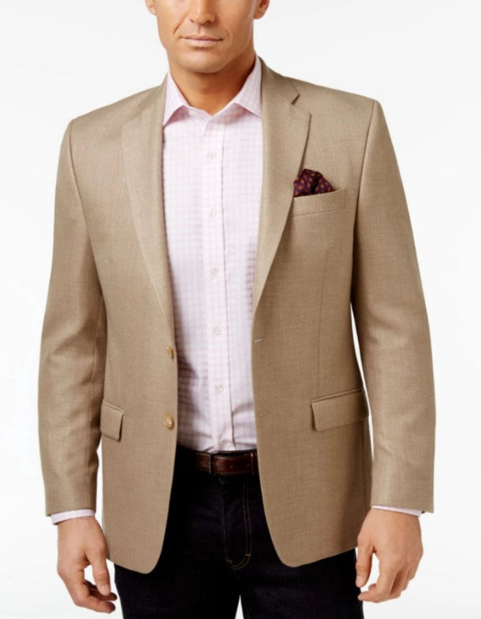 Mens Tan Sport Coat - Beige Color Blazer - Summer Jackets by USA Men's Outlet