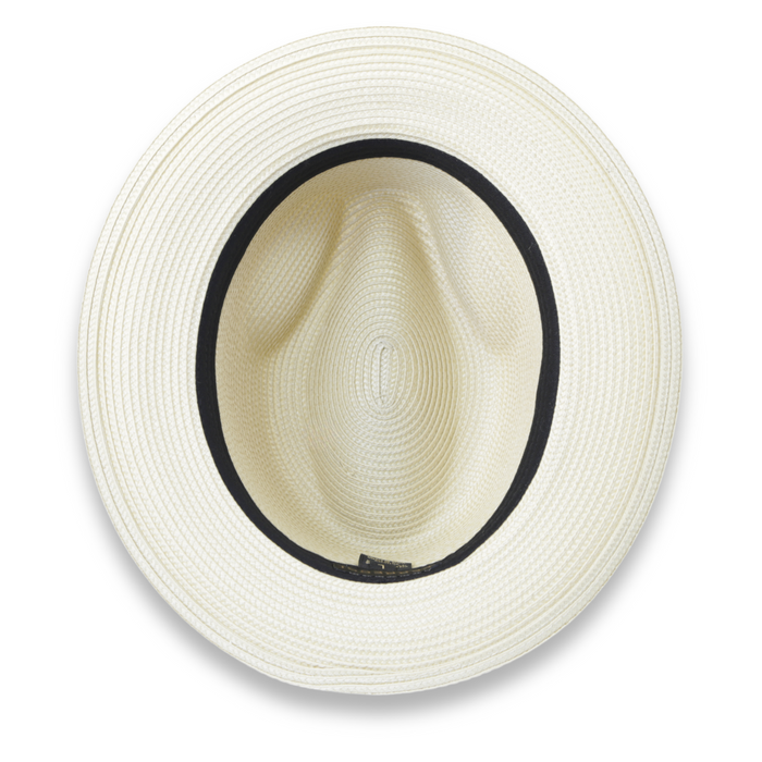 Tapa Crushable Straw Hat Fedora in Beige by Ferrecci USA