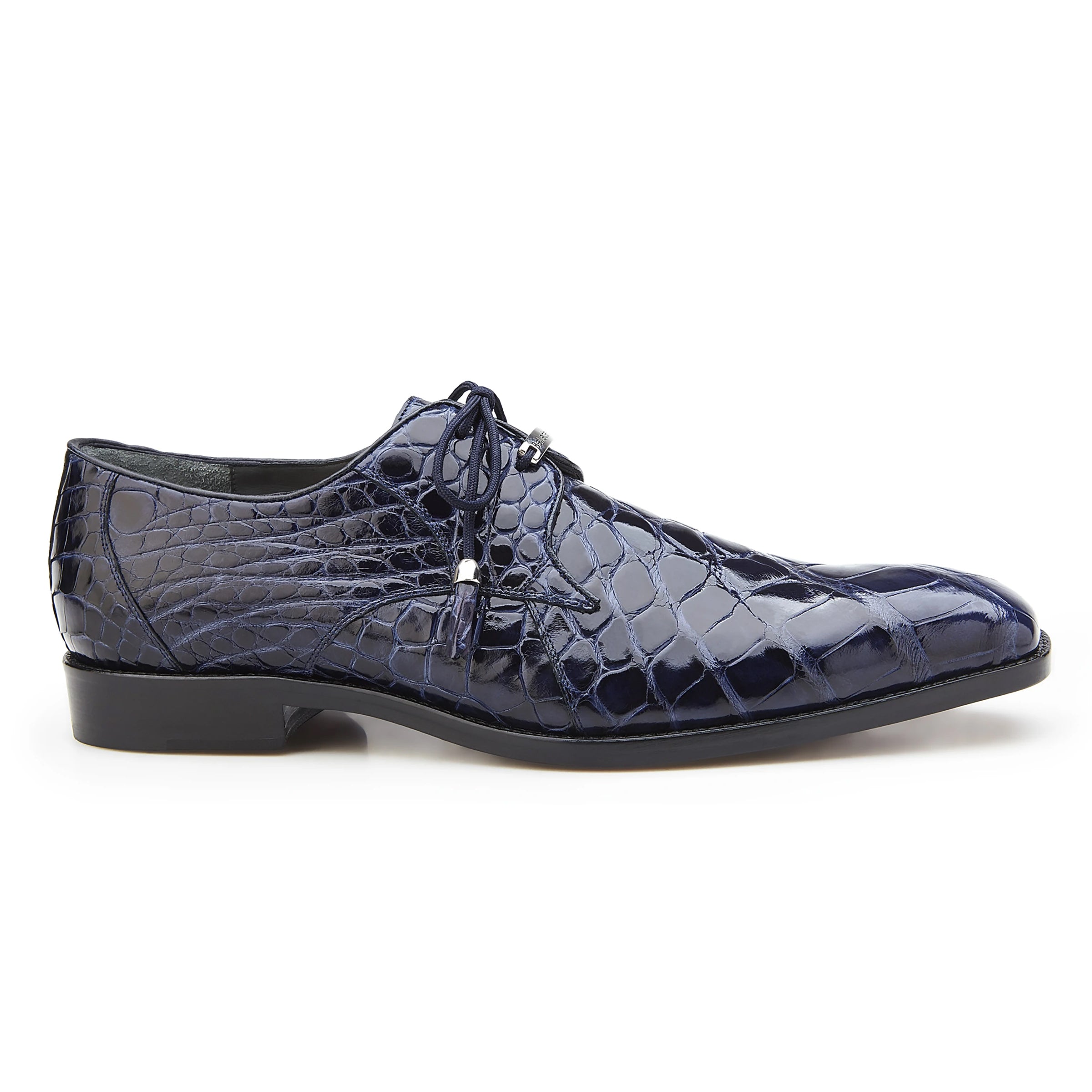 Mens Lago Alligator Derby Dress Shoe in Grey by Belvedere Shoes