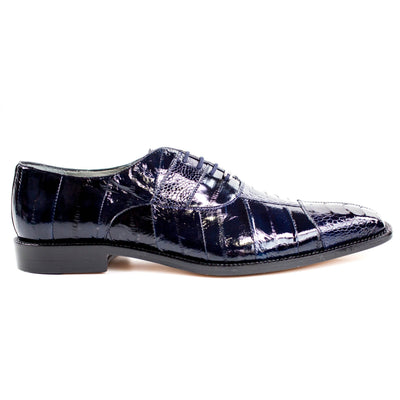 Mens Mare Eel & Ostrich Cap Toe Dress Shoe in Purple by Belvedere Shoes