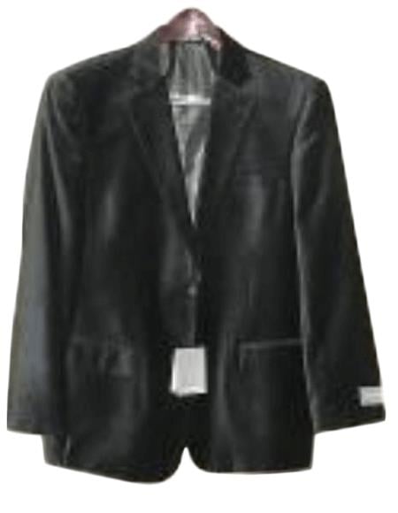 Black Luxurious, soft velvet Coat Men's Men's Wholesale Blazer by mensusain