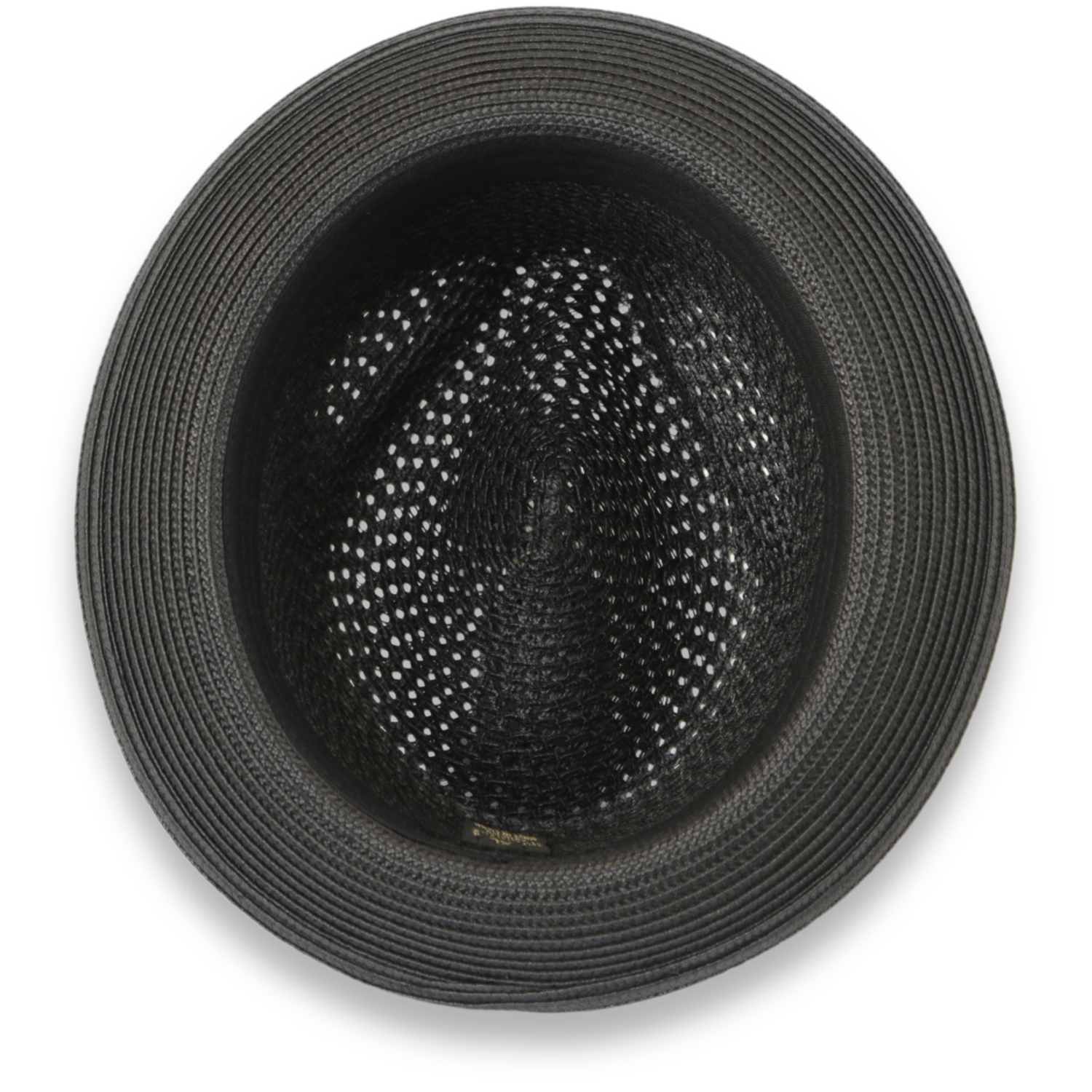 Castor Crushable Straw Hat Fedora in Black by Ferrecci USA