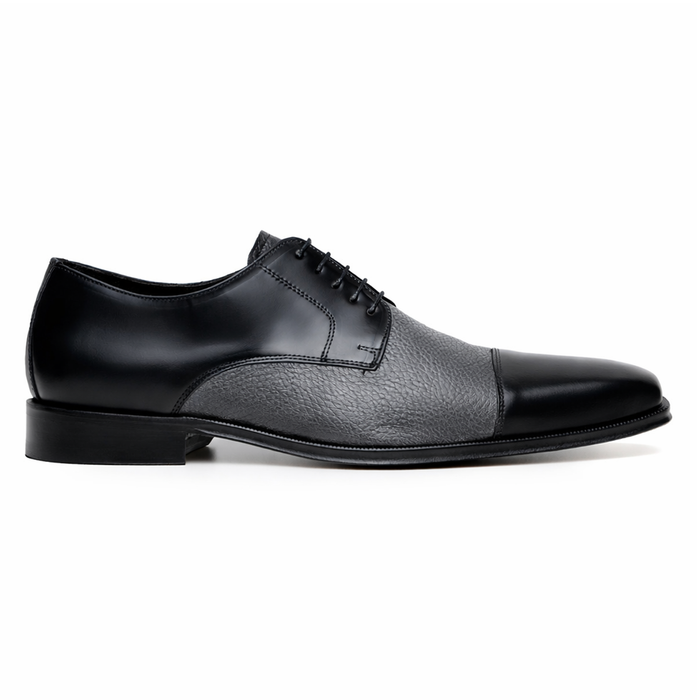 Belvedere Alexander Black/Grey Genuine Crocodile Oxford