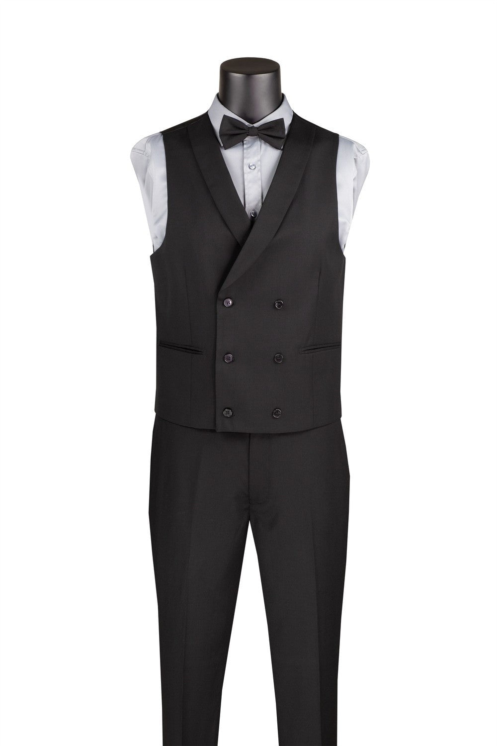 Black 1-Button Peak Tuxedo