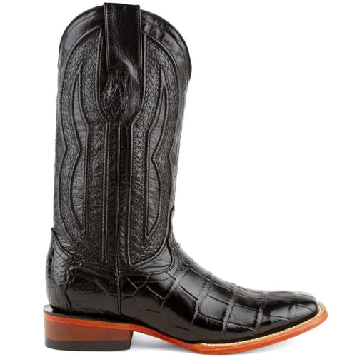 Ferrini Men's Stallion Alligator Belly Boots Square Toe Black