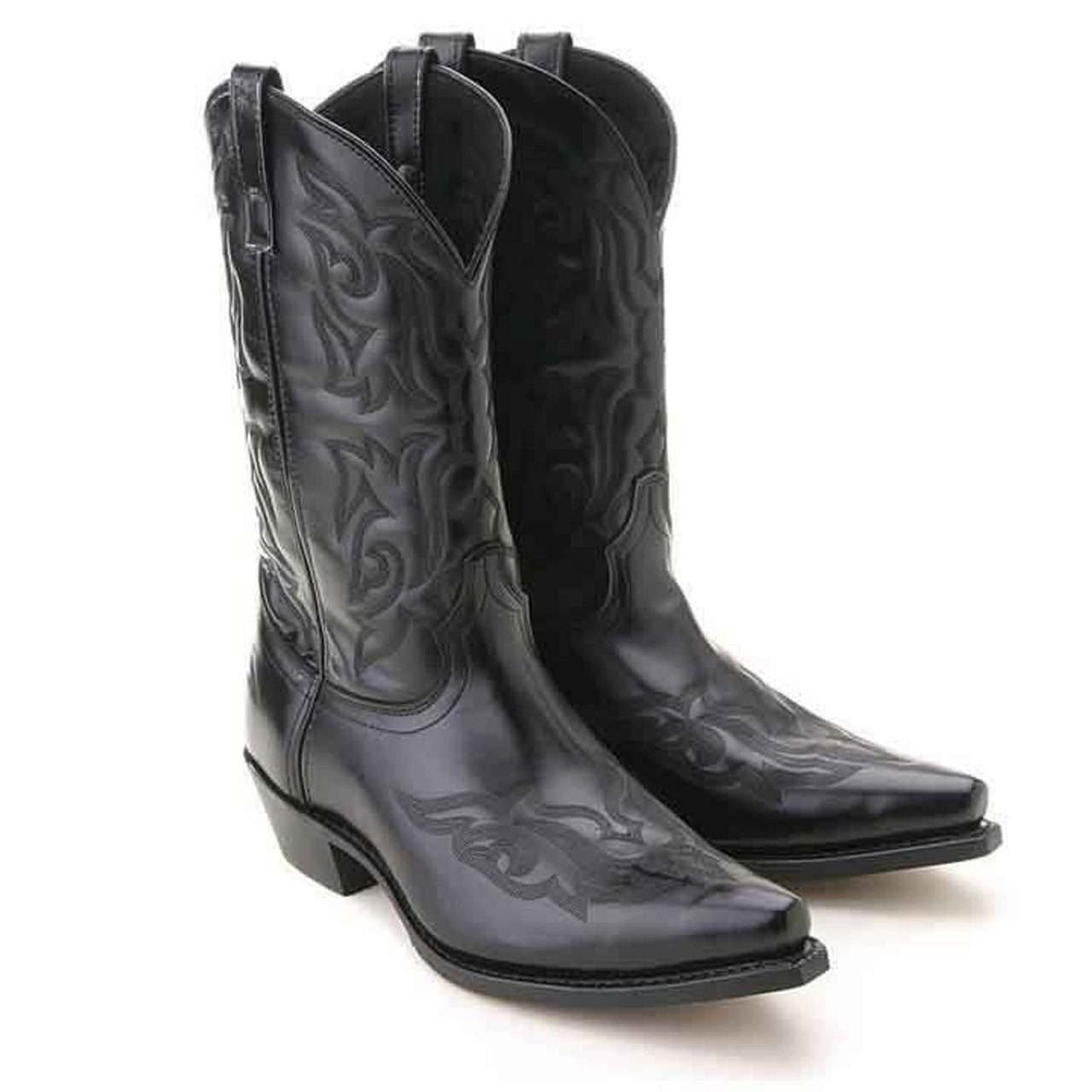 Laredo Hawke Black Dress Western Boots – SuitUSA