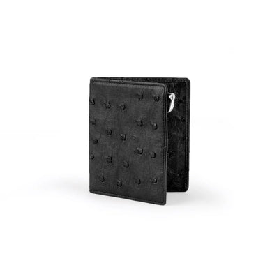Ferrini Full Quill Ostrich Money Clip Black Ferrini USA