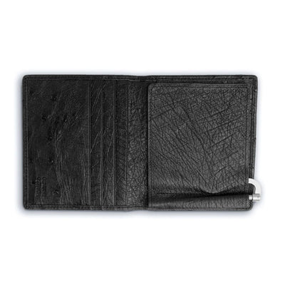 Ferrini Full Quill Ostrich Money Clip Black Ferrini USA