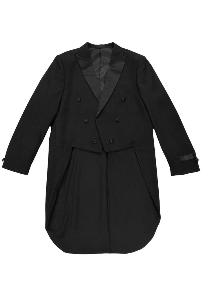 Black Prom Suit - Men's Modern Fit Classic Black Tuxedo Tail Coat
