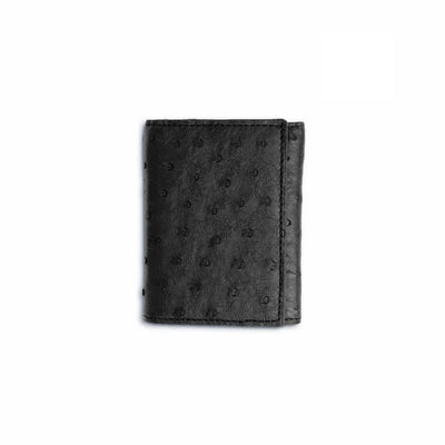 Ferrini Full Quill Ostrich Trifold Black Ferrini USA