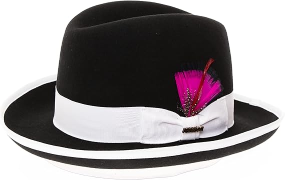Premium Godfather Hat - Homburg Hat - Men's Homburg by USA Men's Outlet
