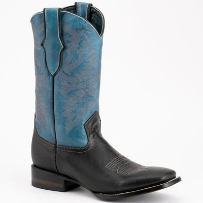Ferinni Boot - Mens Dress Cowboy Boot -Ferrini Men's Gunner Leather Boots Handcrafted - Black Ferrini USA