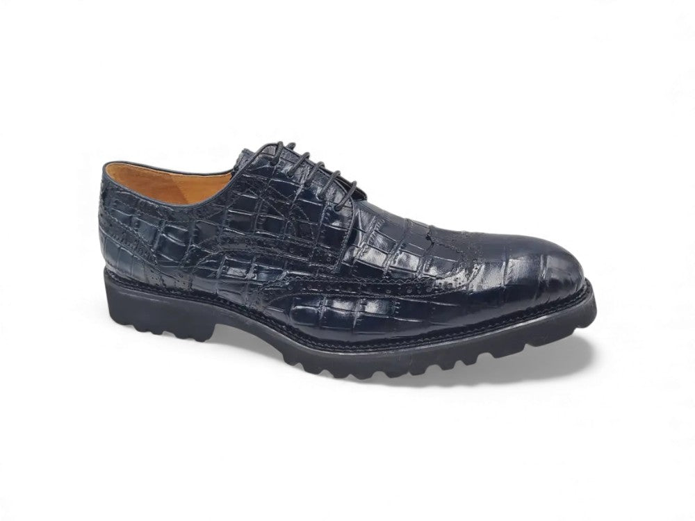 Blucher Style Alligator Embossed Oxford