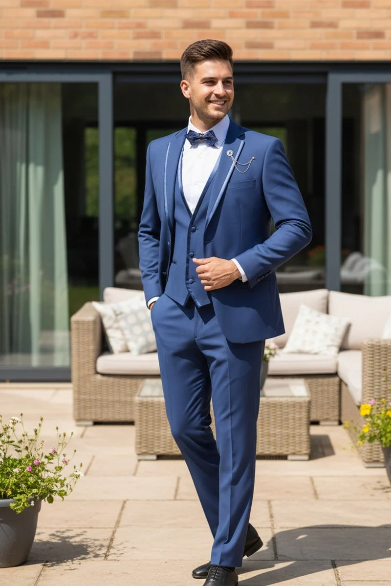 Blue Vinci 2-Button Notch Tuxedo