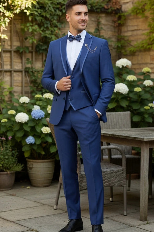 Blue Vinci 2-Button Notch Tuxedo