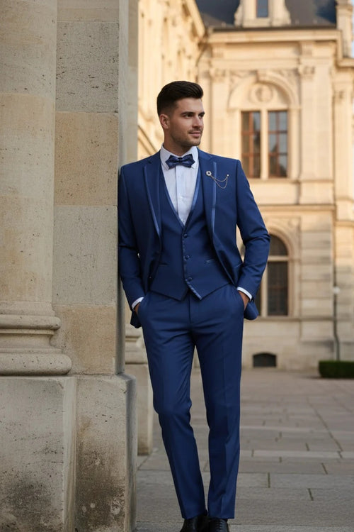 Blue Vinci 2-Button Notch Tuxedo