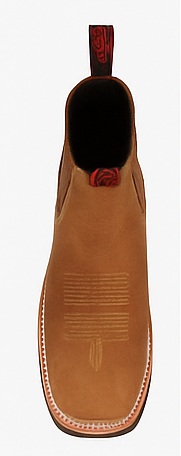 Botines Charros Quincy de Gamuza con Punta Cuadrada