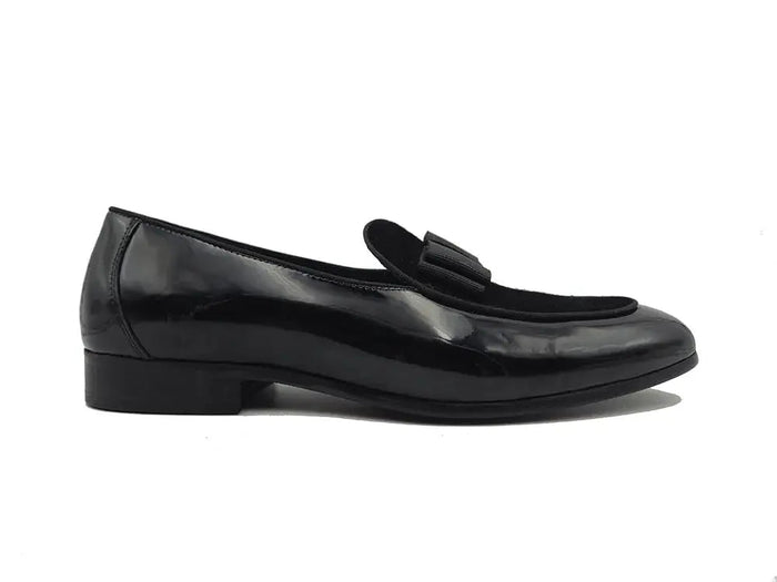 Carrucci Bow Tie Patent Leather Oxford - Luxury Formal Shoe