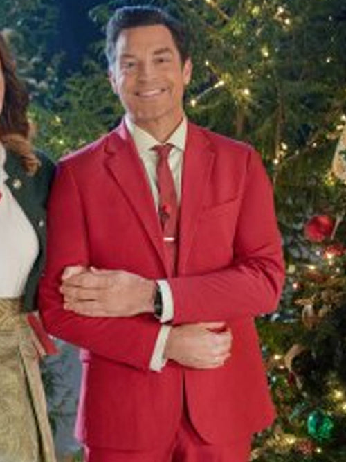 Brennan Elliott Ms. Christmas Comes To Town Red Blazer by USA Men's Outlet