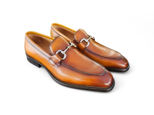 Burnished Calfskin Horsebit Loafer