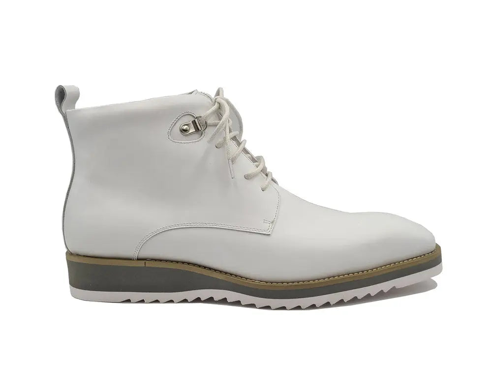 Carrucci Burnished Calfskin Lace-Up Boot