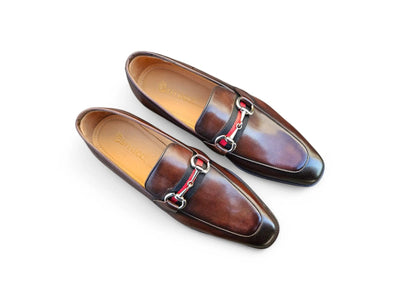 Burnished Calfskin Slip-On Loafer