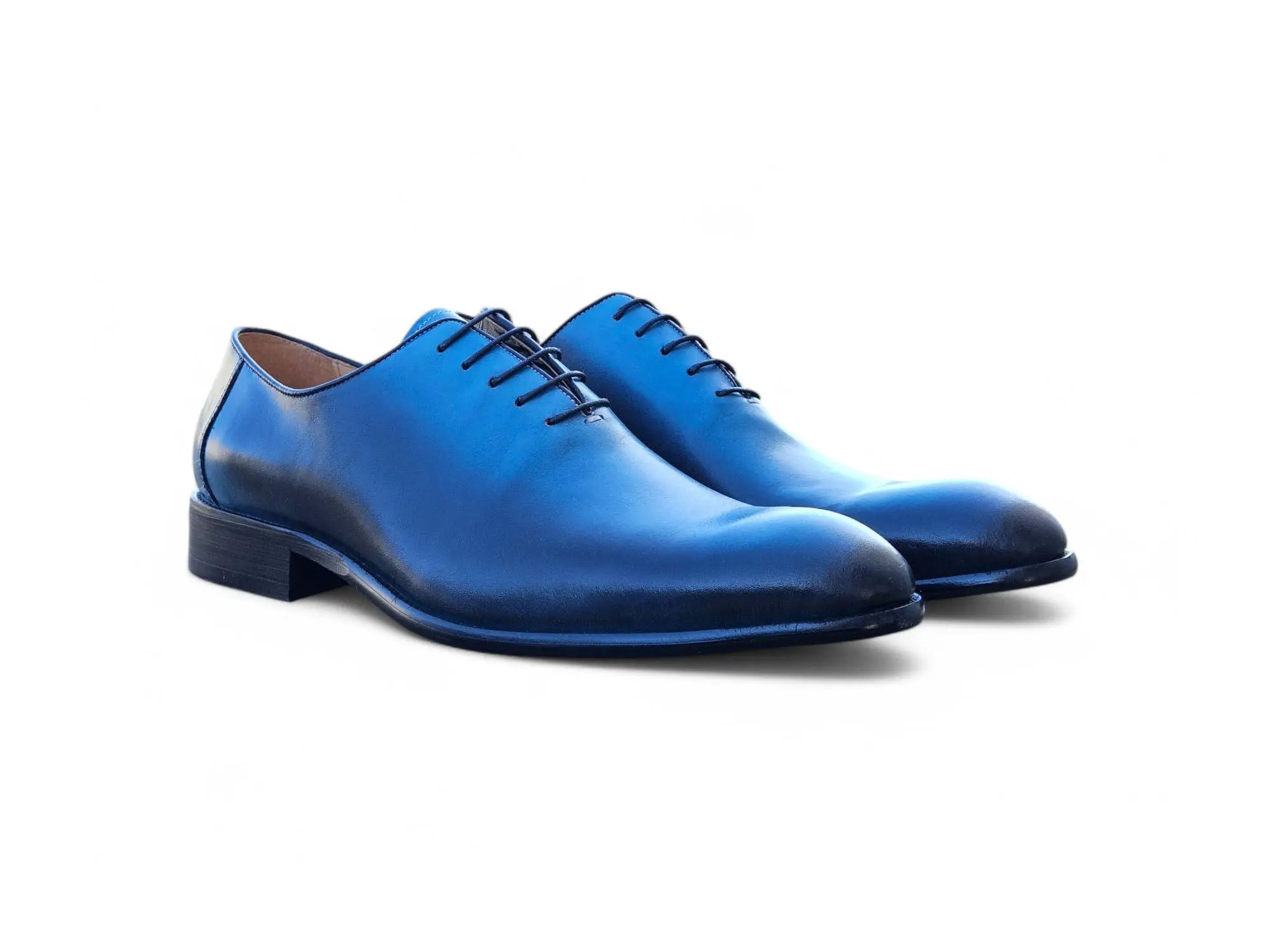 Carrucci Burnished Two-Tone Leather Wholecut Oxford – SuitUSA