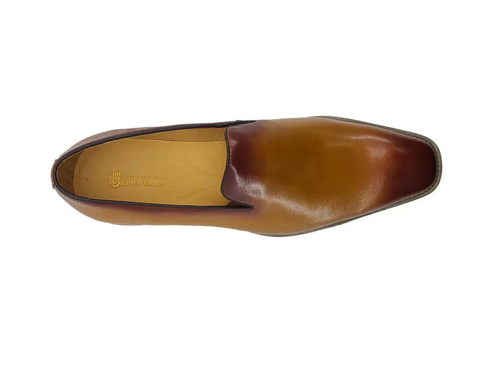 Carrucci Burnished Wholecut Loafer Lightweight Sole