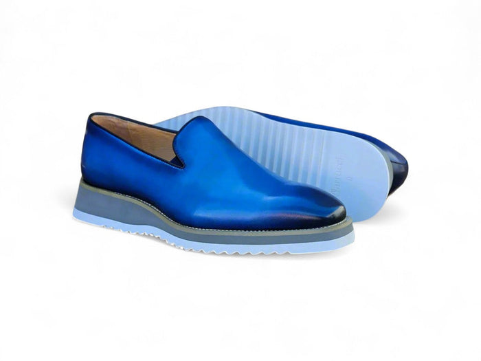 Carrucci Burnished Wholecut Loafer Lightweight Sole