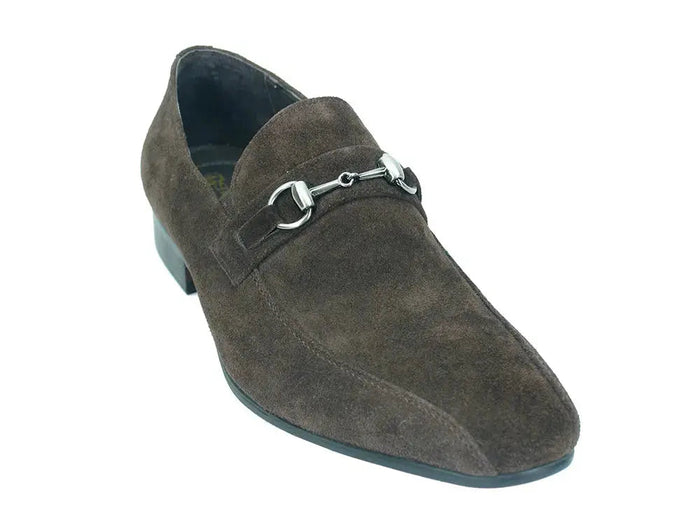 Carrucci Buckle Loafer - Luxury Soft Suede Slip-On Shoe