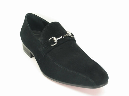 Carrucci Buckle Loafer - Luxury Soft Suede Slip-On Shoe