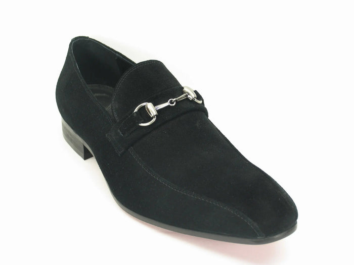 Carrucci Buckle Loafer - Luxury Soft Suede Slip-On Shoe