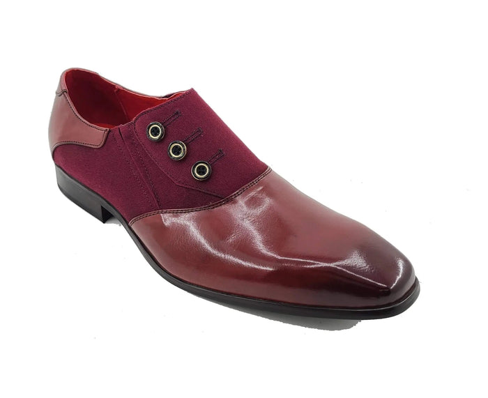Carrucci Button-Up Leather Loafer - Luxury Slip-On Shoes