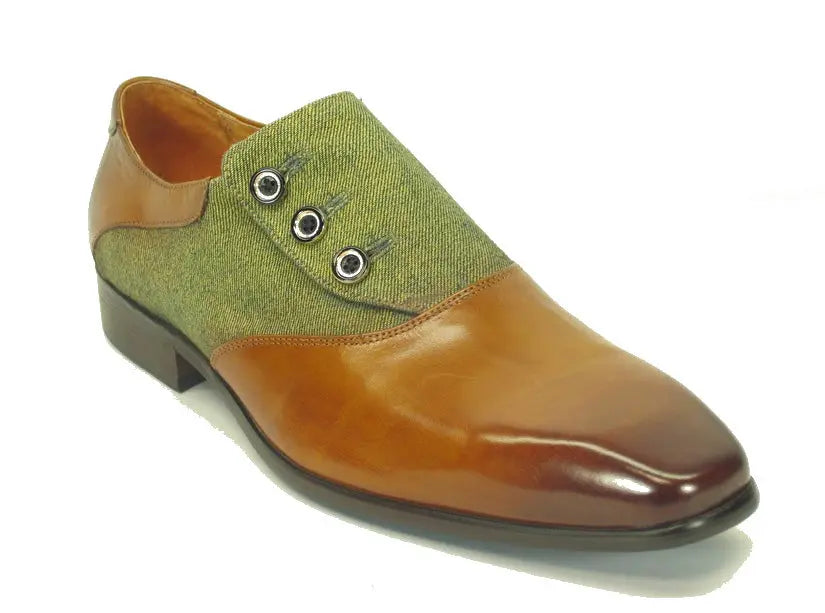 Carrucci Button-Up Leather Loafer - Luxury Slip-On Shoes