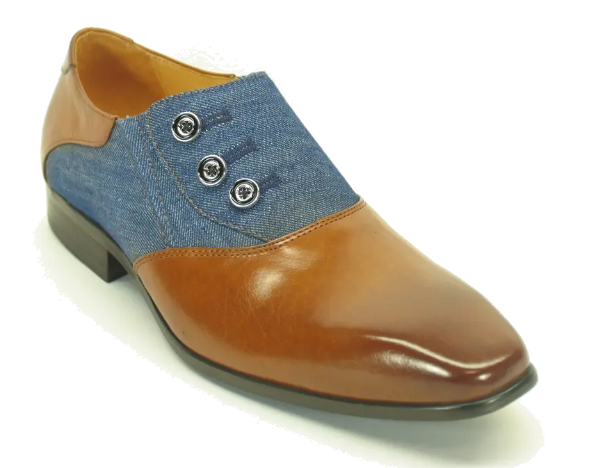 Carrucci Button-Up Leather Loafer - Luxury Slip-On Shoes