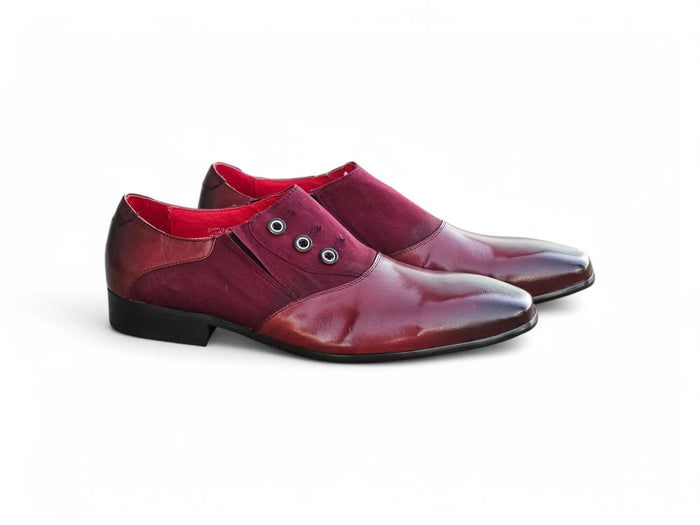Carrucci Button-Up Leather Loafer - Luxury Slip-On Shoes