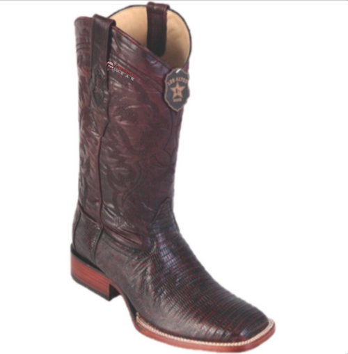 Men's Los Altos Teju Lizard Boots Wide Square Toe